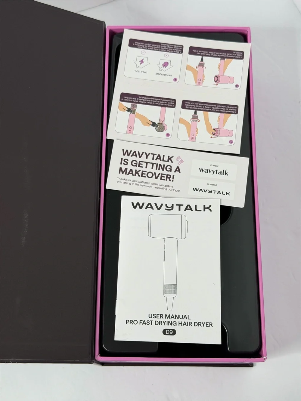 Pink Wavytalk Turblow Pro Fast Drying Blow Dryer